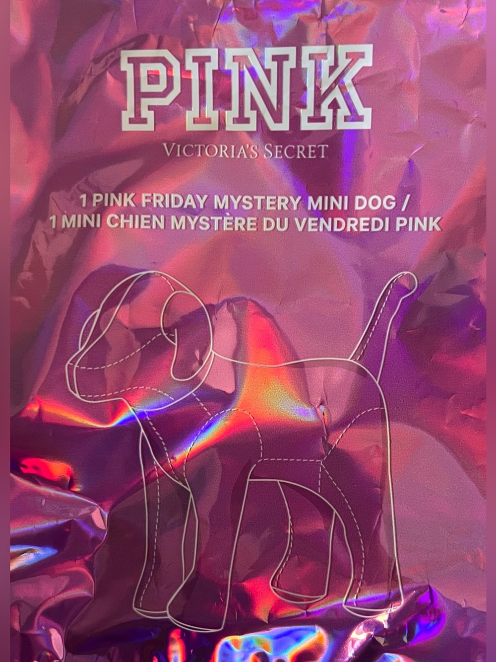 Mystery Mini Dog PINK by VS Dark 🩷 plum with Logo / hearts 💕 Limited Edition - Picture 5 of 6